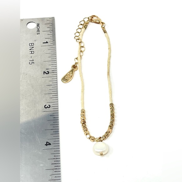 New Free People Bohemian Pearl Beaded Anklet - Picture 5 of 5